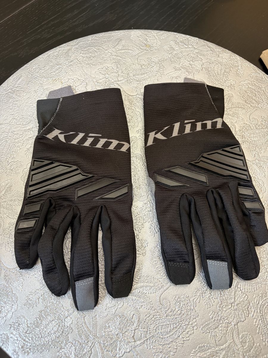 Klim XC Lite Motocross Gloves Black/Gray, Size Medium - Breathable Off-Road Riding Gear