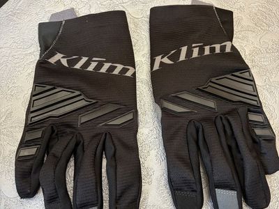 Klim XC Lite Motocross Gloves Black/Gray, Size Medium - Breathable Off-Road Riding Gear