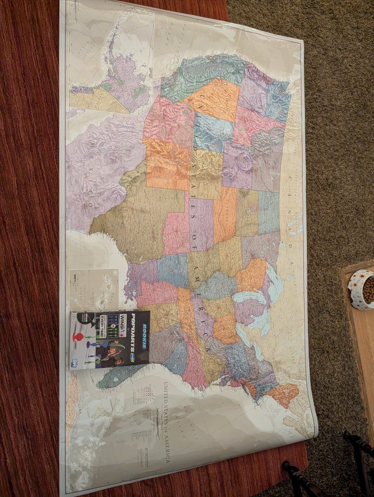 United States Map with pop darts
