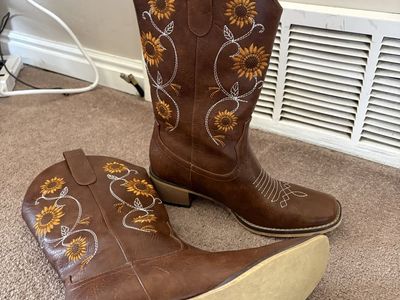 Faux leather boots size 9.5 women’s
