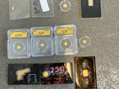 Variety of 999 Fine Gold Bullion Bars and Rounds - 10 Total