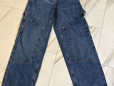 BDG Urban Outfitters Women's Blue Denim Patchwork Carpenter Jeans Size 25