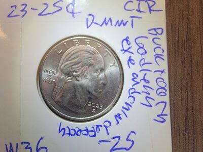 2023 multiple defects,Roosevelt quarter.