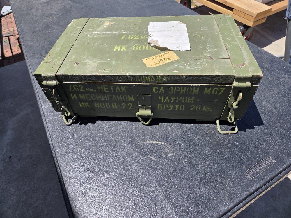 military 7.62mm ammo box