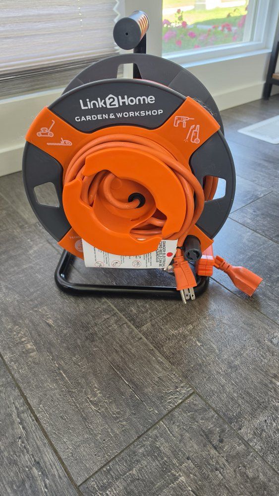 link2home extension cord reel 75 feet