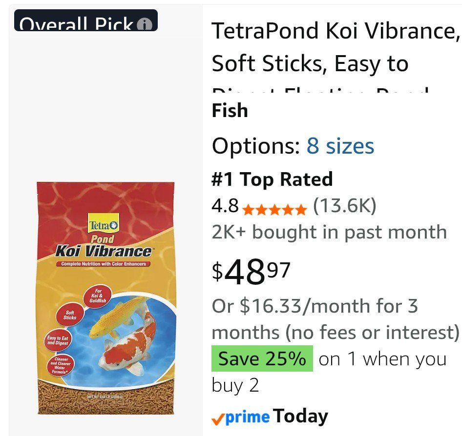Koi food - unopened
