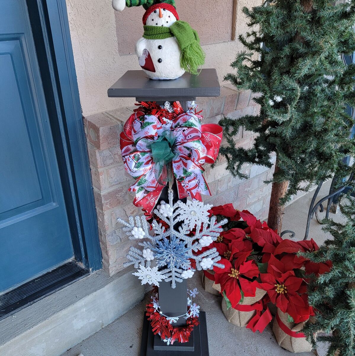 WINTER Entryway/Porch Welcome Post