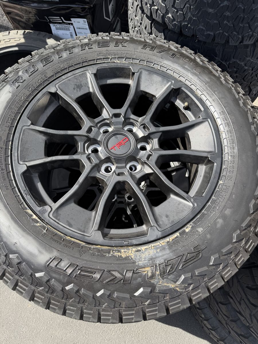 Falken Wildpeak A/T3W LT275/65R20 All-Terrain Tires on TRD Black Wheels - Set of 4