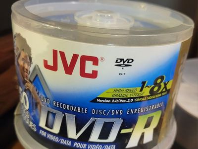 JVC DVD-R Recordable Discs Spindle