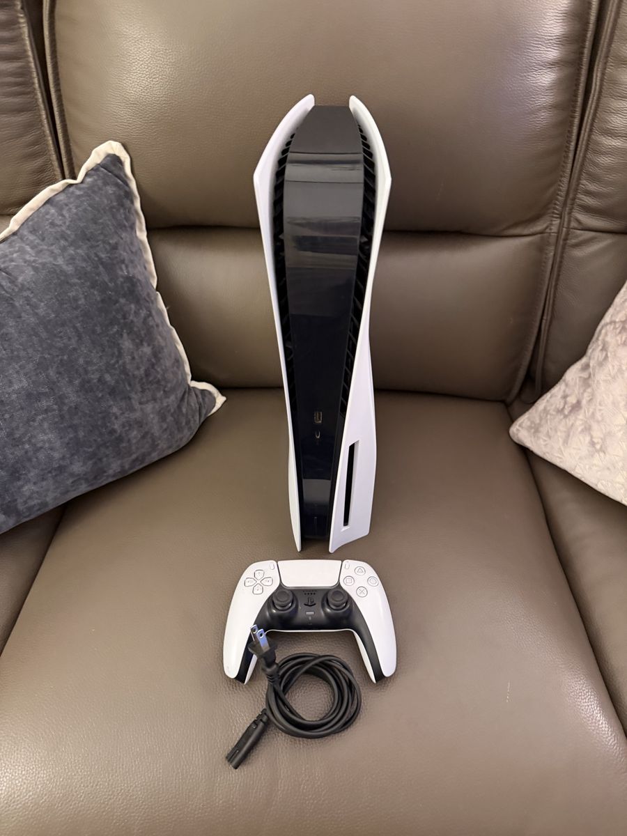 Sony PlayStation 5 Console with DualSense Wireless Controller and Power Cable