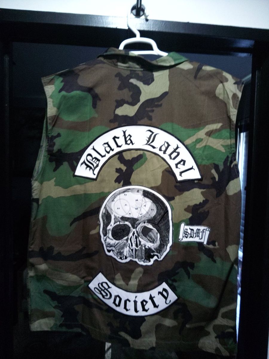 Custom Black Label Society Camo Vest 3XL