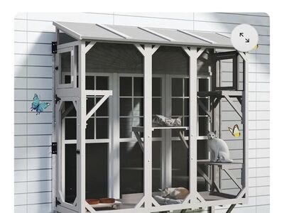 NEW! Cat Catio Expandable Window Box