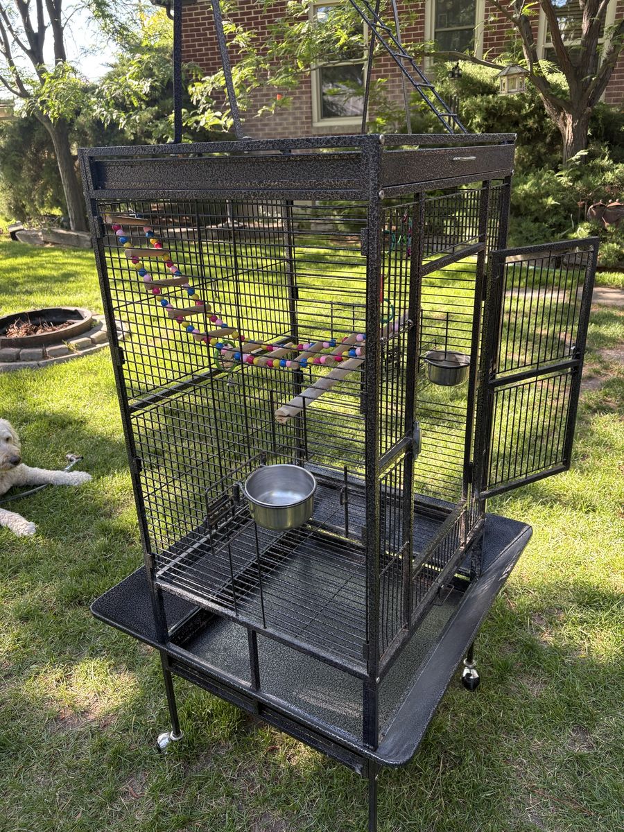 Parrot-cockatiel cage