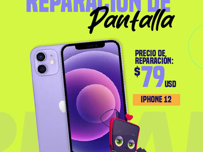 ¡Trae tu equipo y lo reparamos! Pantalla iphone 12