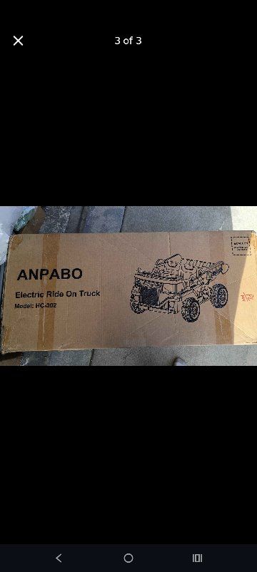 electric ride on truck new in box