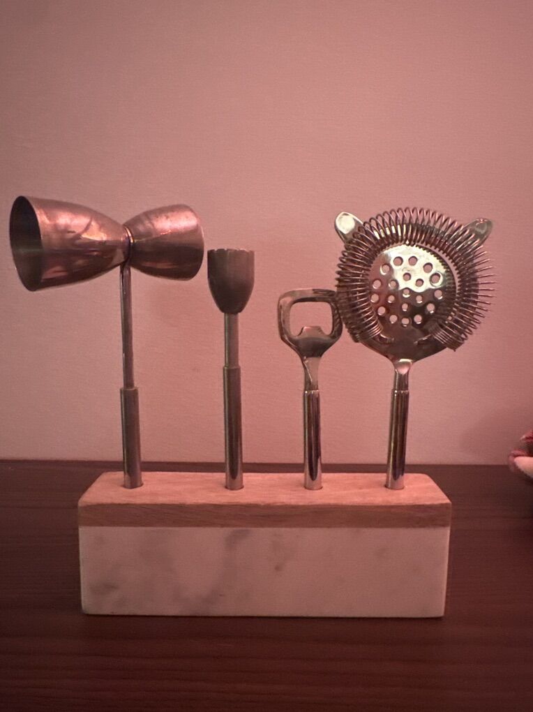 Crate And Barrel marble bar Tools