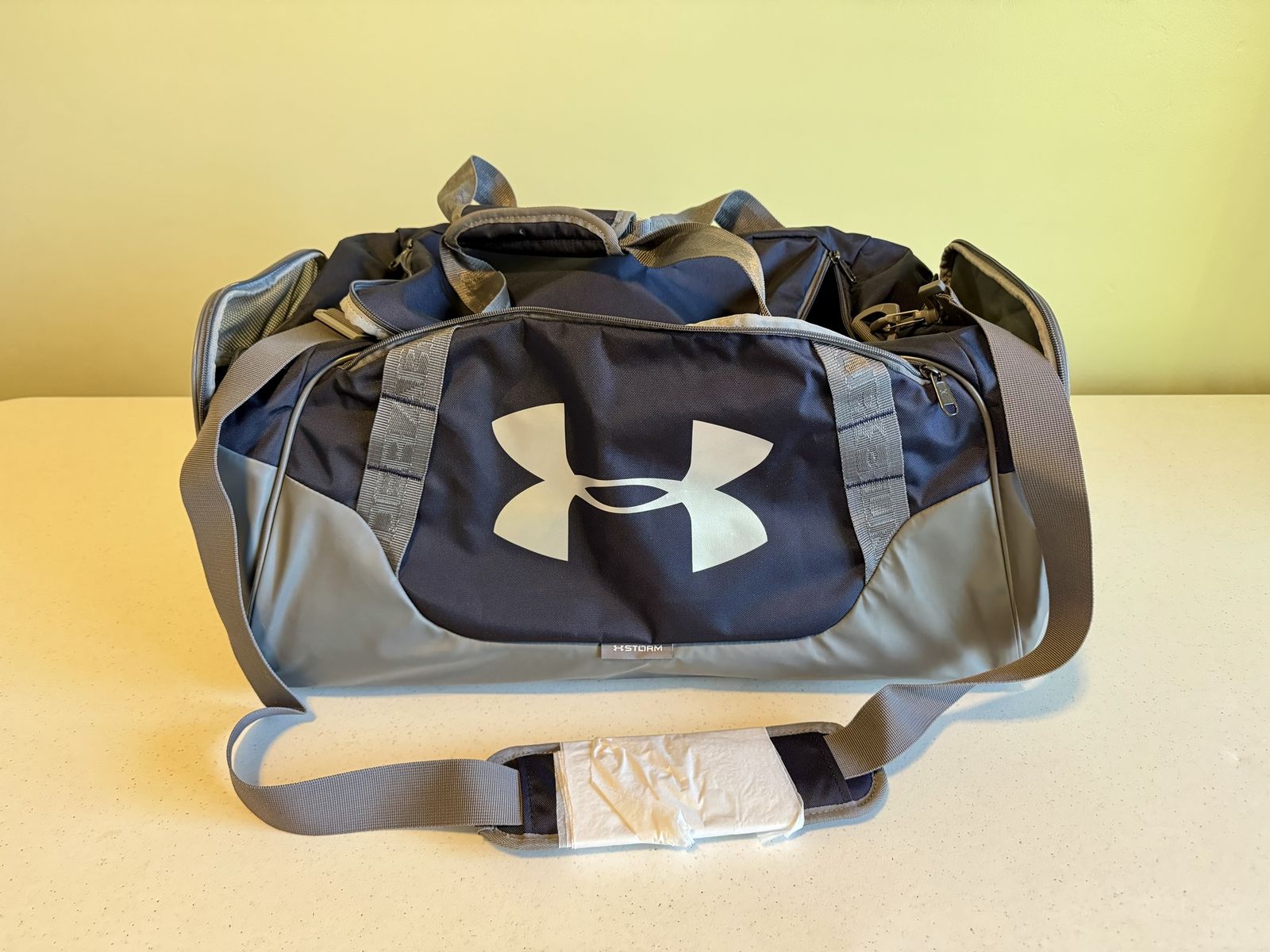 New Under Armour Duffle Bag - Navy /Gray - Durable Gym Travel