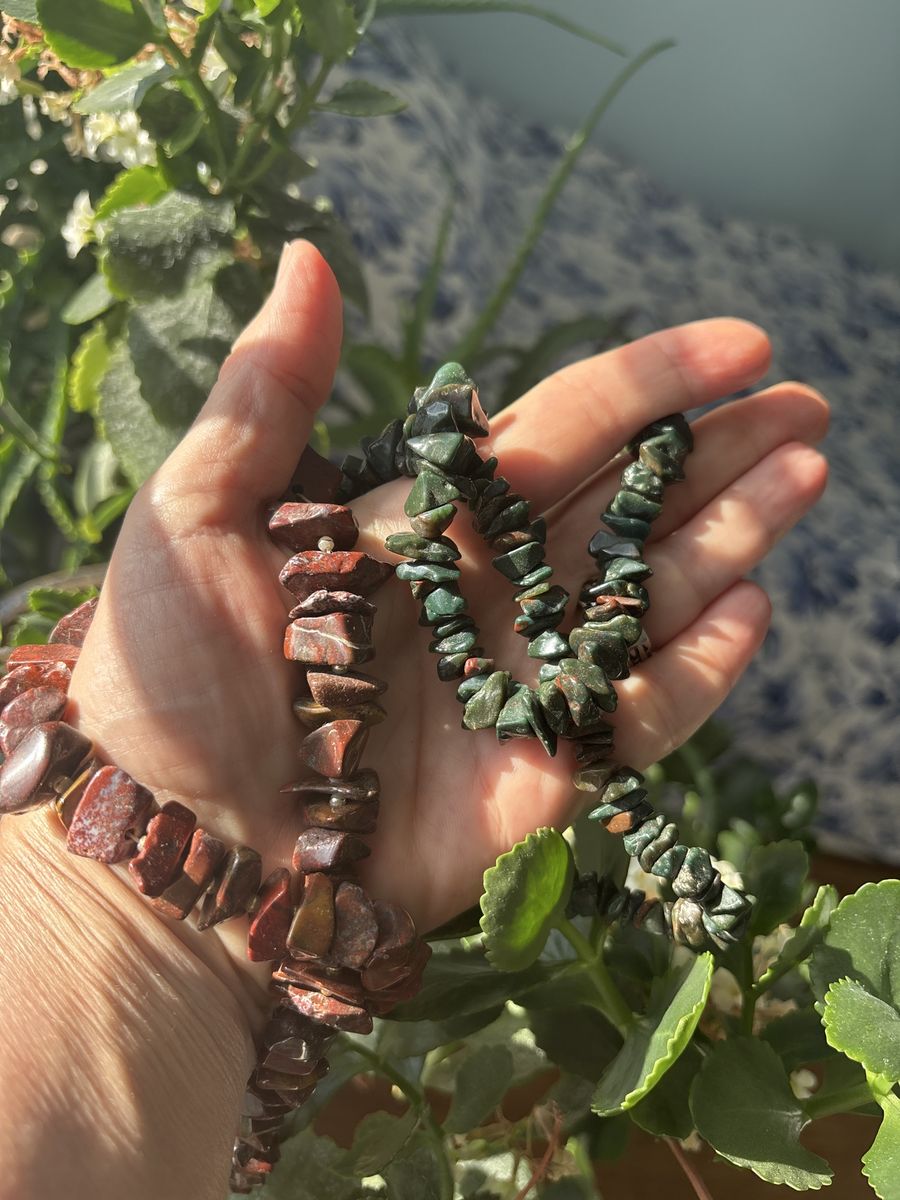 Chunky Siberian Jasper stone Necklace