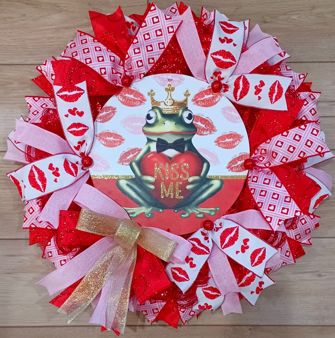 Valentine’s Frog Prince Wreath