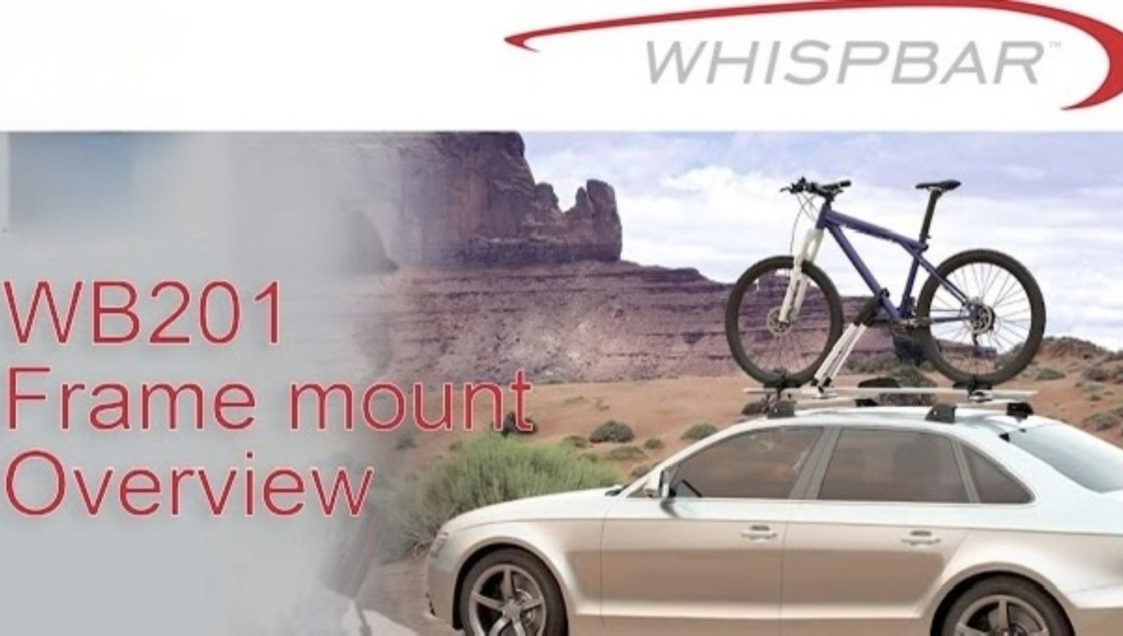 Bicycle Rack WHISPBAR YAKIMA FORK MOUNT ROOFTOP WB201 x 2