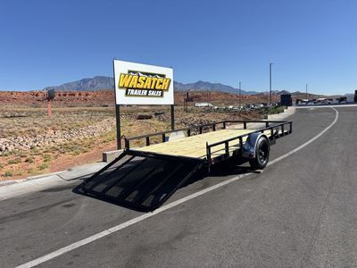 2027 PJ Trailers 7X18 UL Tandem Axle Channel Utili
