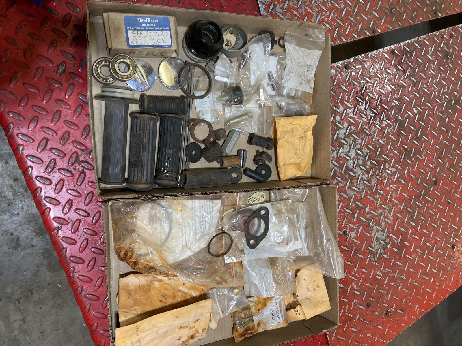 Vintage British motorcycle parts