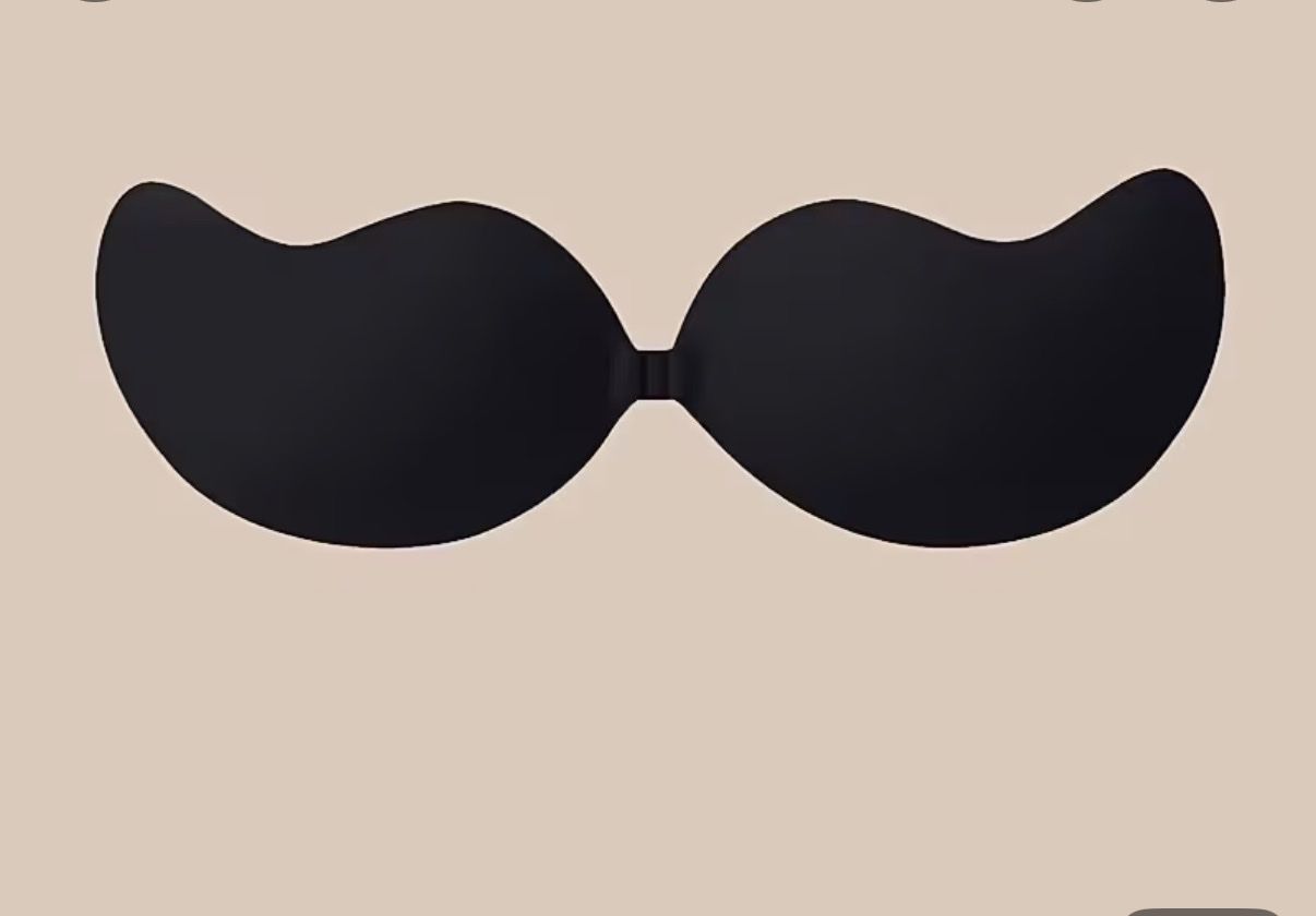 Black Adhesive Backless Strapless Sticky Bra Size A New Never Worn