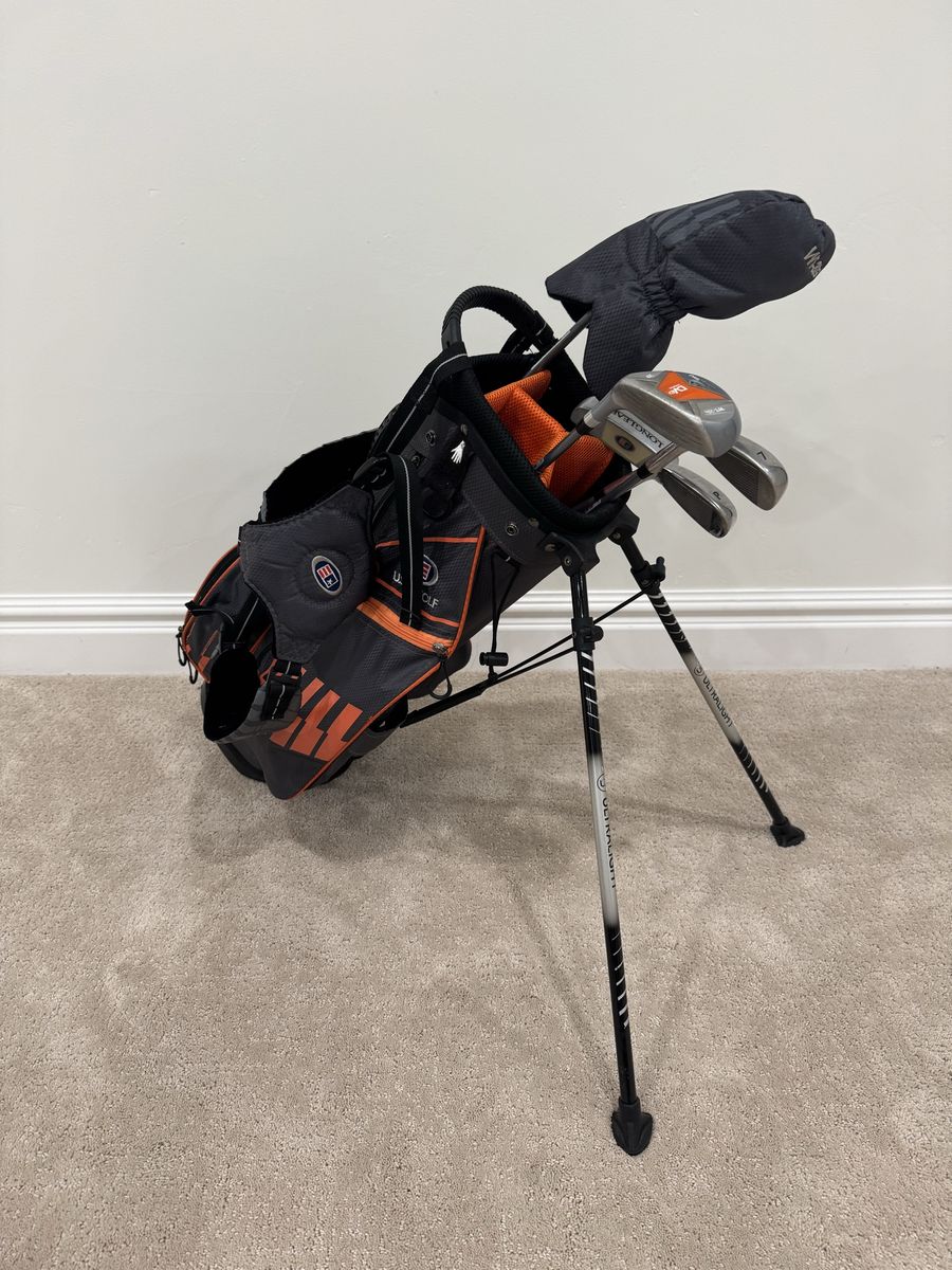 US Kids Golf Ultralight DV3 5-Club Set w/ Stand Bag - Ages 7-9 - 51-54" tall