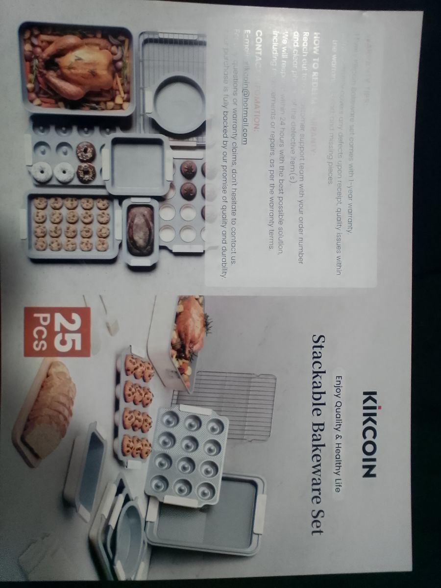 25 pcs bakeware set