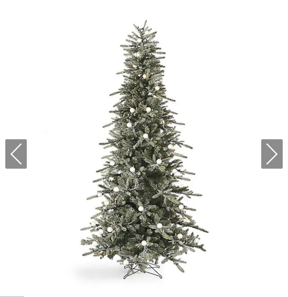 New 9' Flocked Christmas Tree Grandinroad