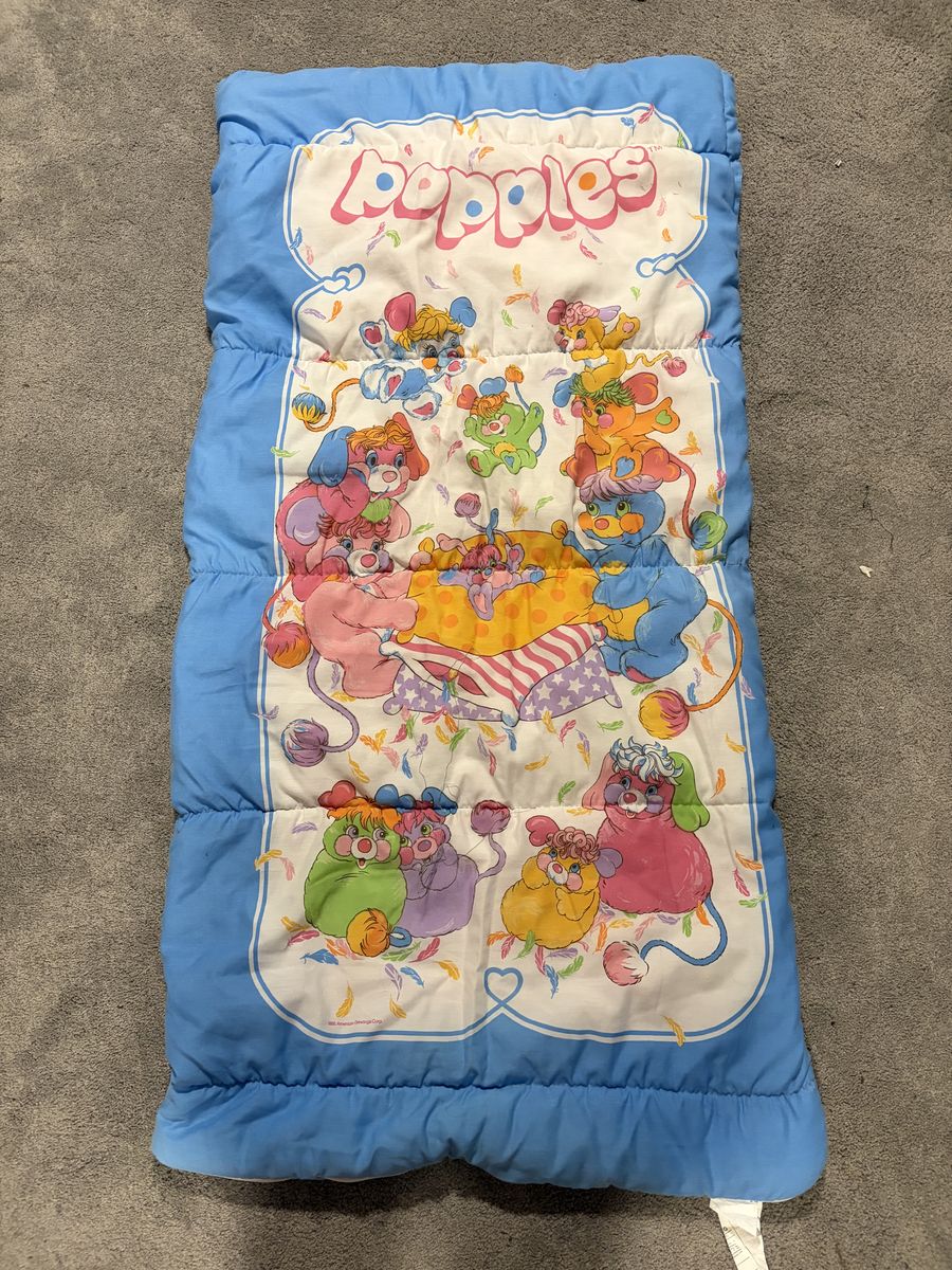 1986 Popples Sleeping Bag