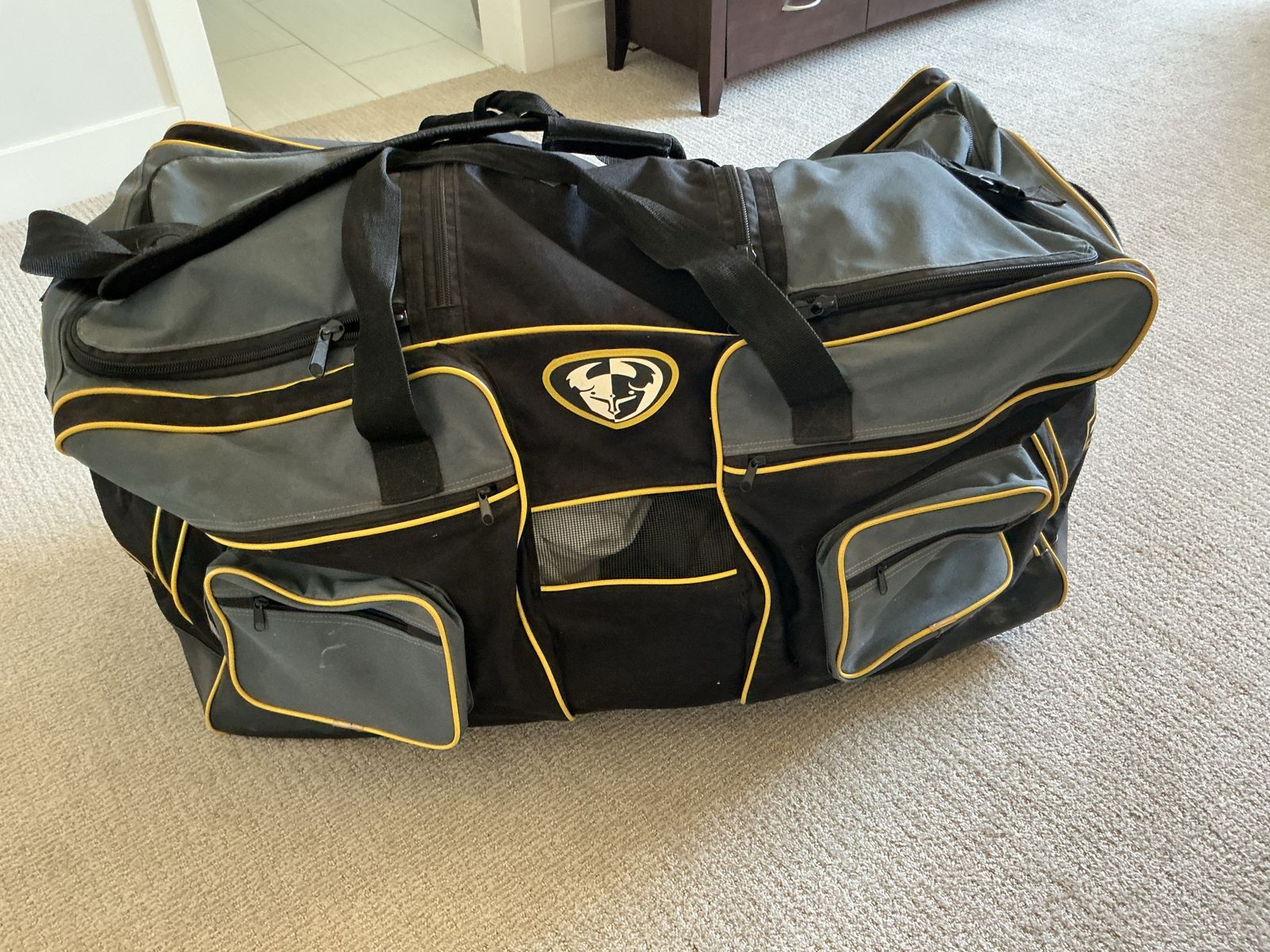 Thor MX Gear Bag Large Black and Grey Duffel Bag Motocross Equipment
