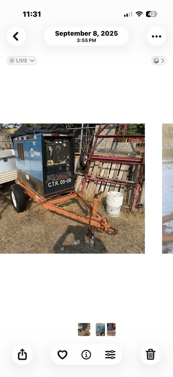 Miller Big Blue 500 Welder & Generator Trailer Mounted for Mobile Welding Projects