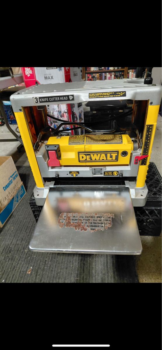 DeWalt DW734 12 1/2 inch heavy duty planer. $400