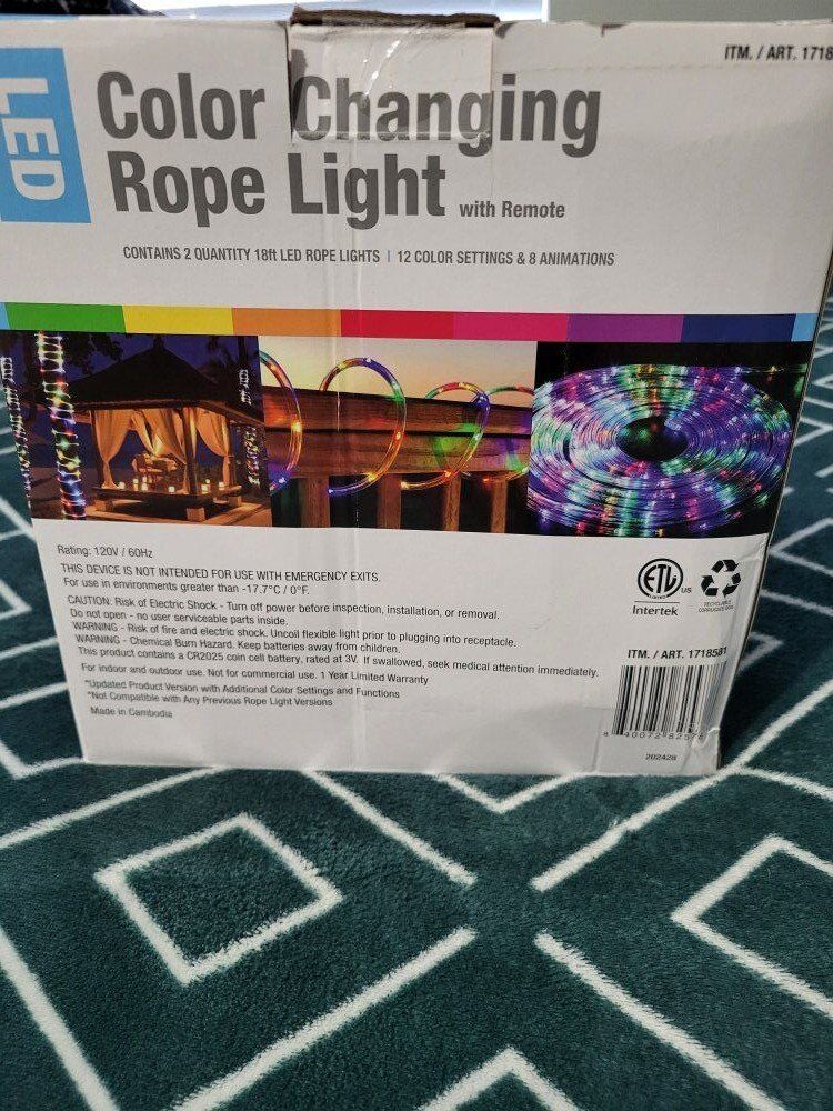 Color changing Rope Light
