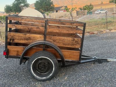 Custom Built Utility Trailer - Wood & Metal Frame - Great for Hauling