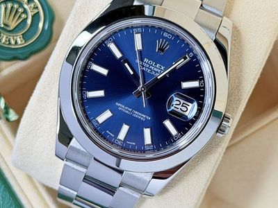 Date Just 41 MM Blue Dial