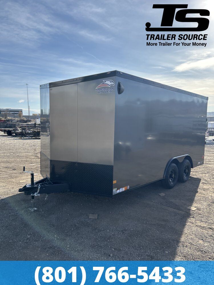 8.5x16 American Hauler Night Hawk Enclosed Cargo Trailer - 7'0" Interior - 10K GVWR - Black Out Package, Dovetail