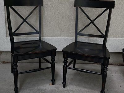 Set of Solid Wood Chairs