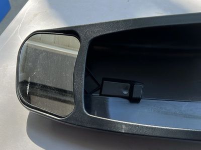 Black Clip-On Towing Mirror Extension with Hardware and Instructions