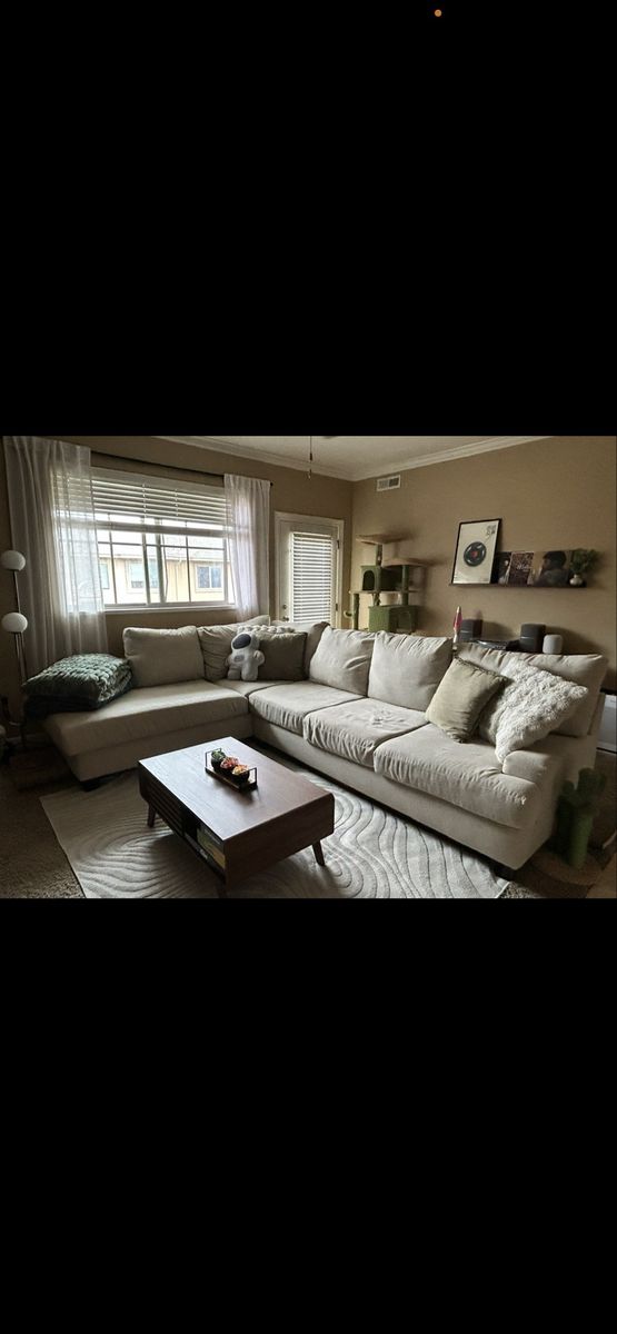 Beige sectional