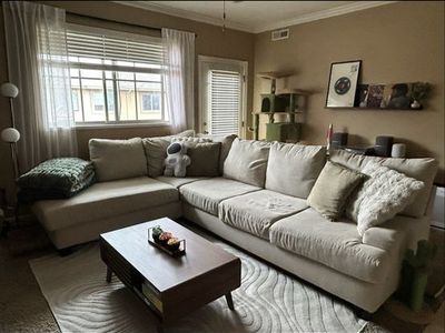 Beige sectional