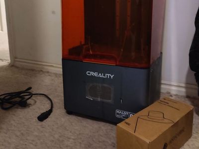 Creality Halot-Mage 8K Resin 3D Printer - Needs Repair, Includes Red Resin & Power Cable