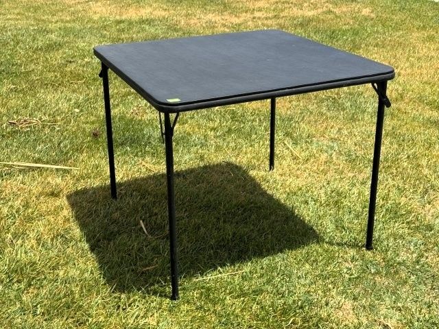 Black Folding Card Table