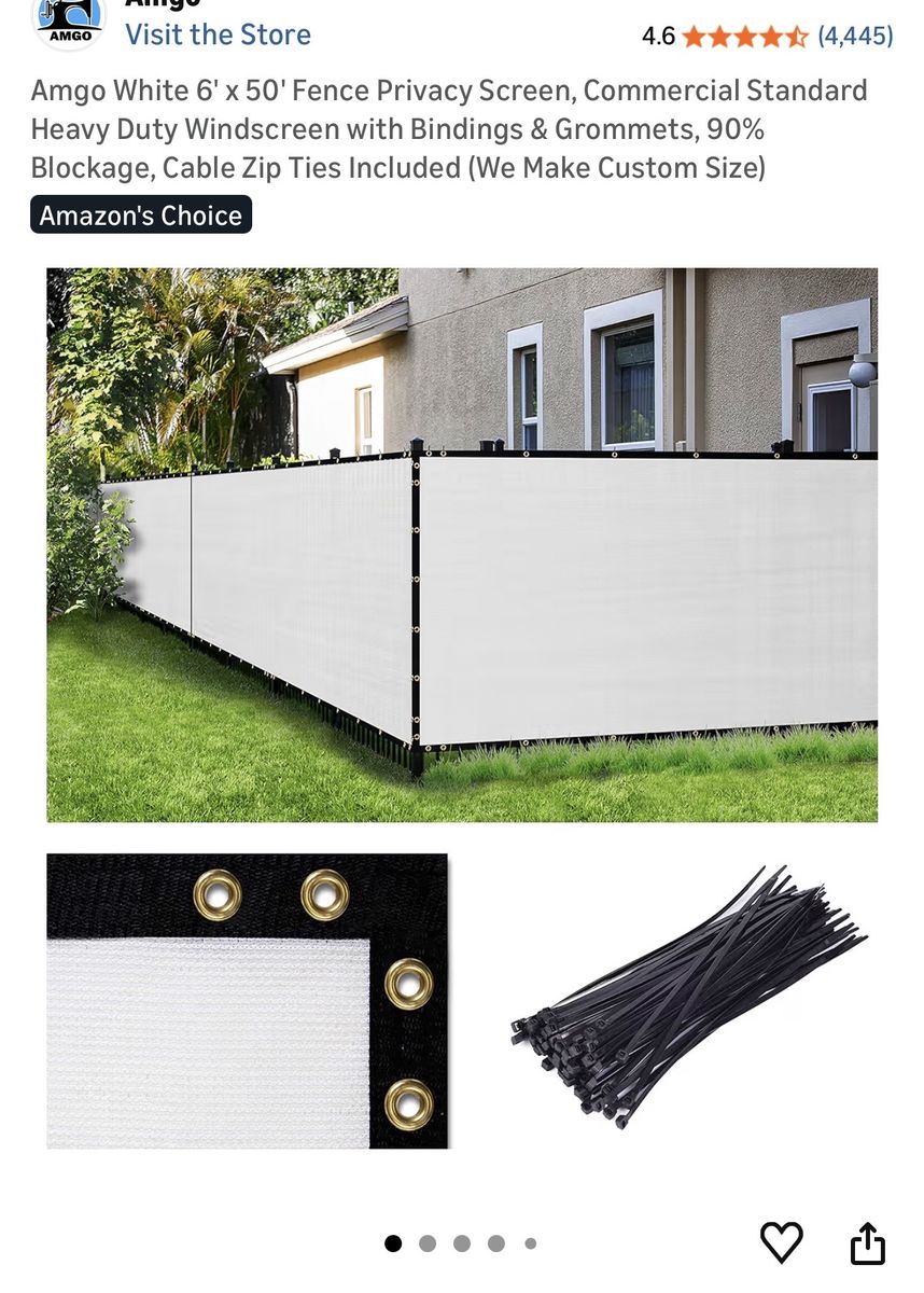 Privacy Fence Cover
