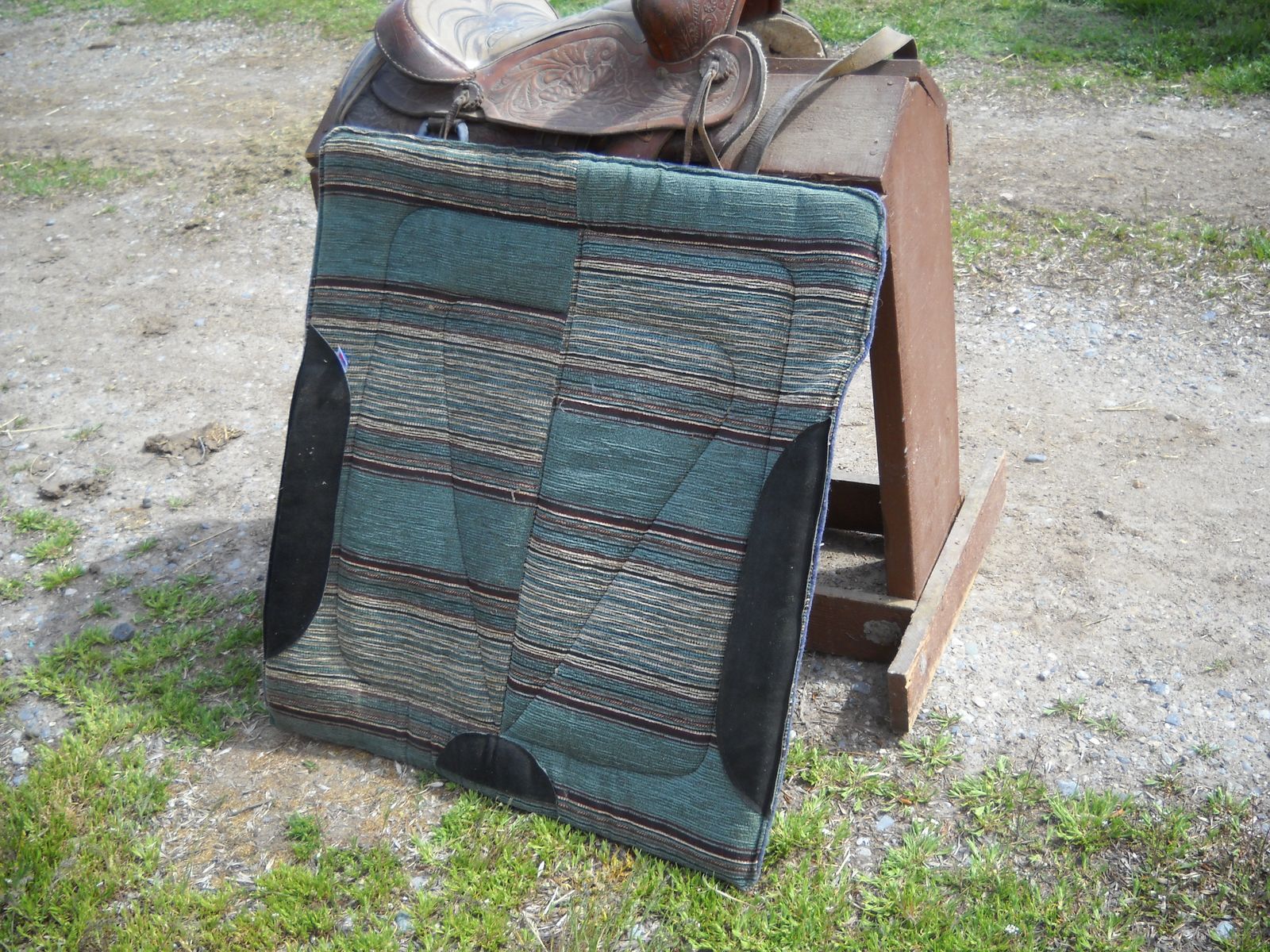 older western saddle and  pad