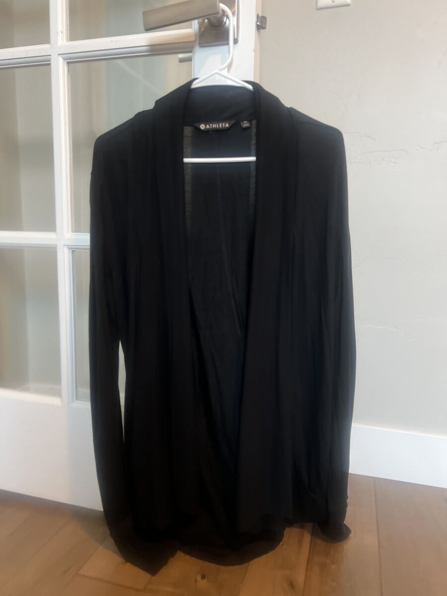 XS Athleta Pranayama Wrap (black & green)