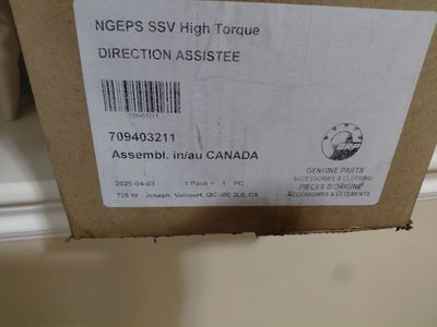 Power steering for a Can-Am X3.
I have another new one.