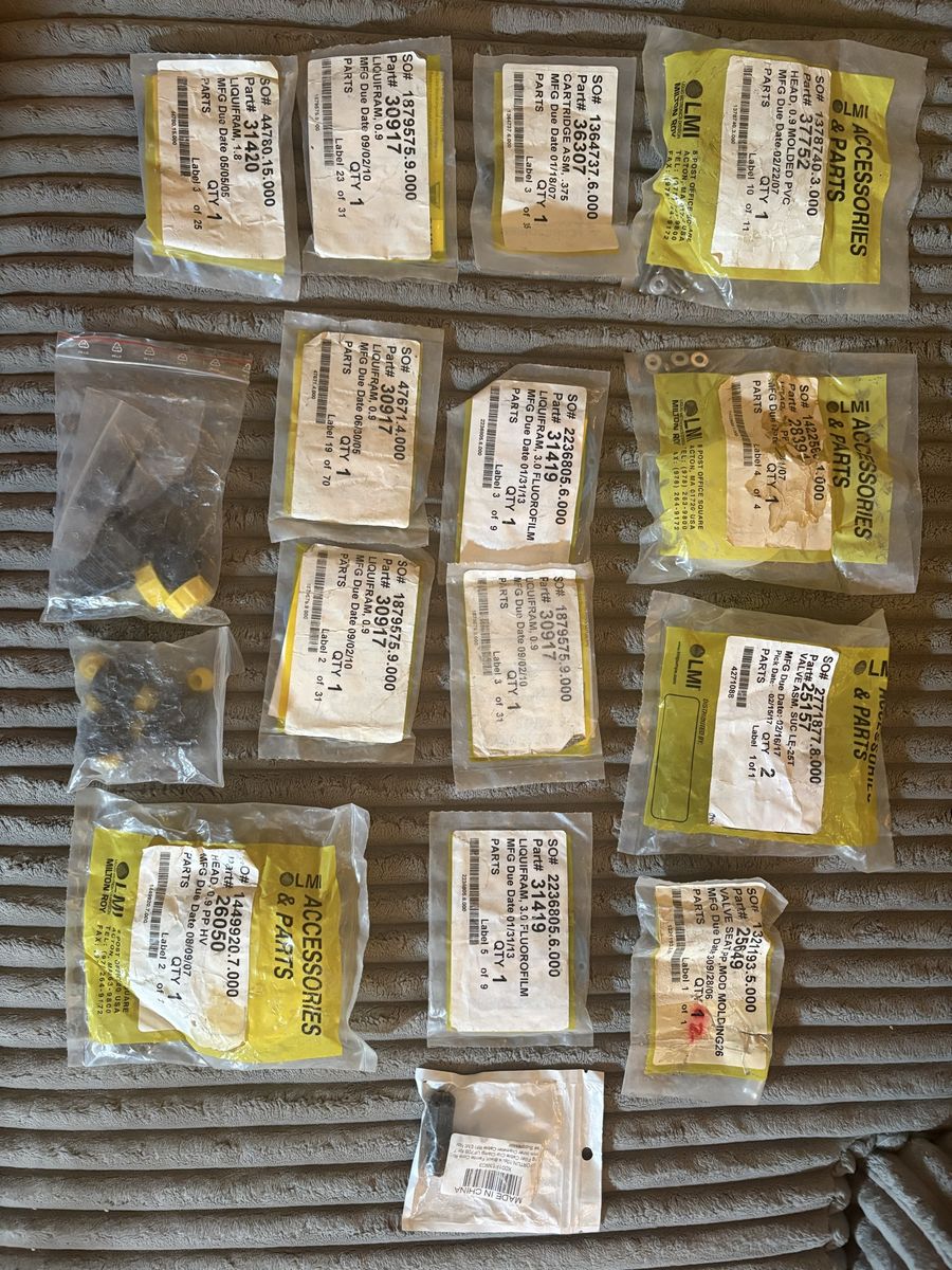 LMI Milton Roy Series A, C, E Metering Pump Parts & Accessories Kit, Various Models New/Used