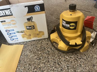 Wayne WaterBUG Submersible Multi-Use Water Removal Pump 1350 GPH